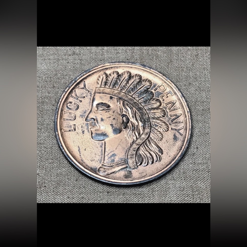 Lucky Penny Souvenir Coin Niagara Falls 3" Diameter